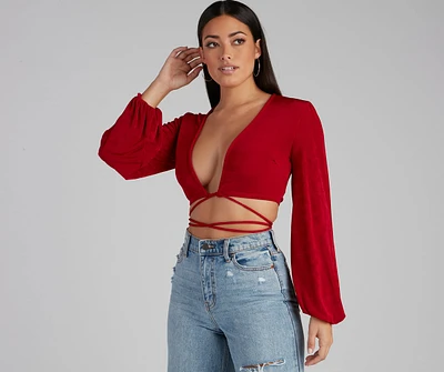 Chic Vibes Only Surplice Wrap Top