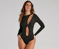 Gimme More Twist Cutout Bodysuit