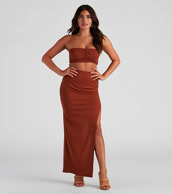 So Stunning Ruched Tube Top