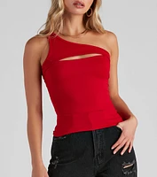 Weekend Vibes One Shoulder Top