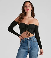 Real Cute Off The Shoulder Top