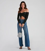 Real Cute Off The Shoulder Top