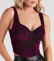 World Of Romance Floral Bustier
