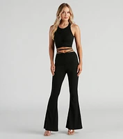 Elevated Casual Ruched Cropped Tank