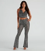 Twinkle Like A Star Sequin Crop Top