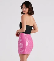 Flirt Alert Strapless Cropped Bustier