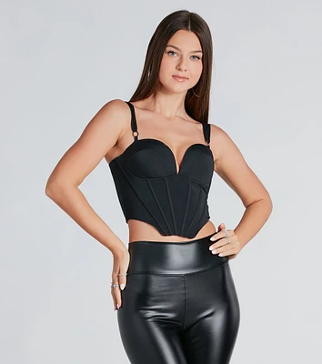 Sweet And Sultry Cropped Bustier Top