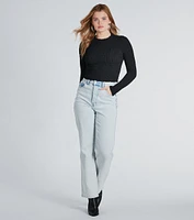 Major Essential Textured Knit Crop Top