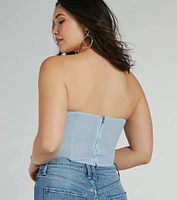 Night-Out Worthy Cropped Corset Top