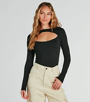 Make The Cut Long Sleeve Knit Bodysuit