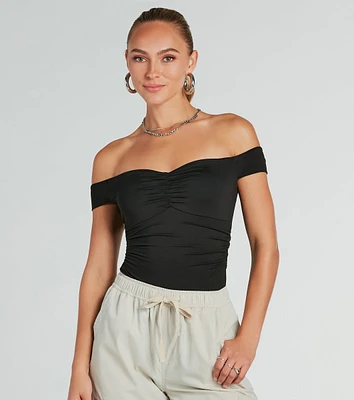 Ready To Go Off-The-Shoulder Bodysuit