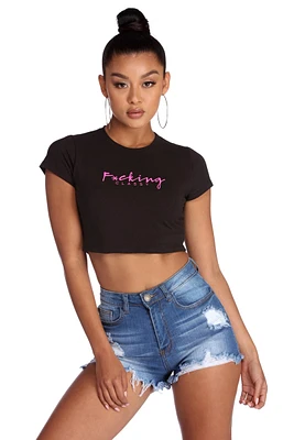 F*cking Classy Crop Top