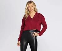 Sporty Gal Cropped Hoodie