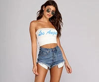 Los Angeles Graphic Tube Top