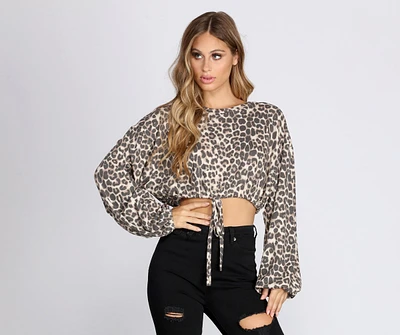 Wild And Untamed Knit Top