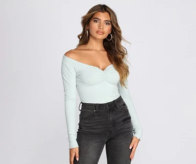 Cozy Ribbed Knit Top
