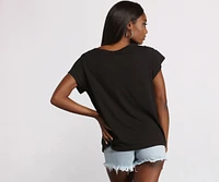 True Love Short Sleeve Graphic Top