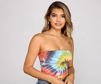 Groovy Gal Tie-Dye Tube Top