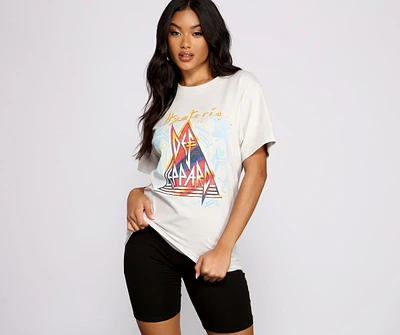 Oversized Def Leppard Band Tee
