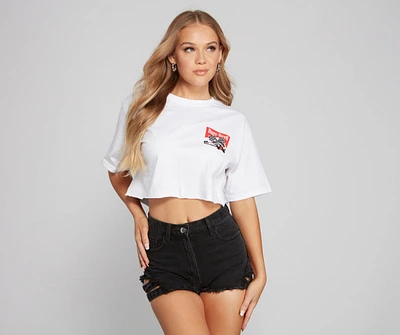 Daredevil Racing Graphic Crop Top