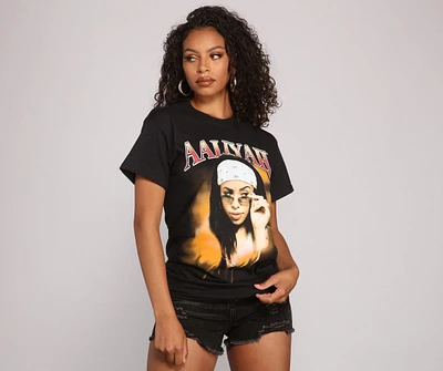 Queen of The Scene Aaliyah Graphic Tee