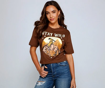 Stay Wild Cowboy Graphic Tee