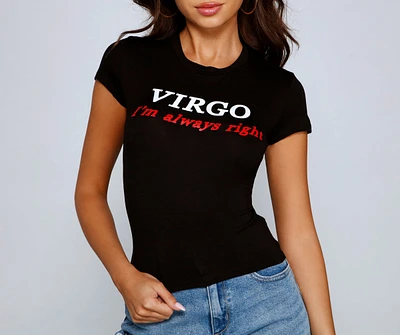 Virgo I'm Always Right Graphic Tee