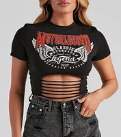 Motor Legend Cropped Graphic Tee