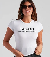 Taurus Squad Graphic Crop Top