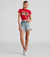 Speedster Racing Graphic Crop Top