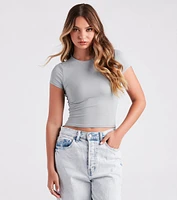Such A Classic Smooth Knit Crop Top