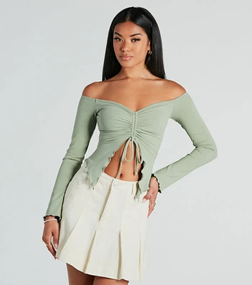 Day To Off-The-Shoulder Crop Top