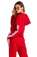 Sporty Vibes Cropped Hoodie