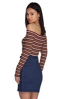 All That Stripe Crop Top