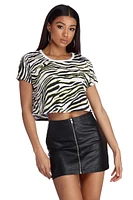 Fiercely Fab Tiger Print Tee