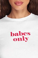 Babes Only Cropped Tee