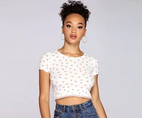 Feelin' The Floral Crop Top