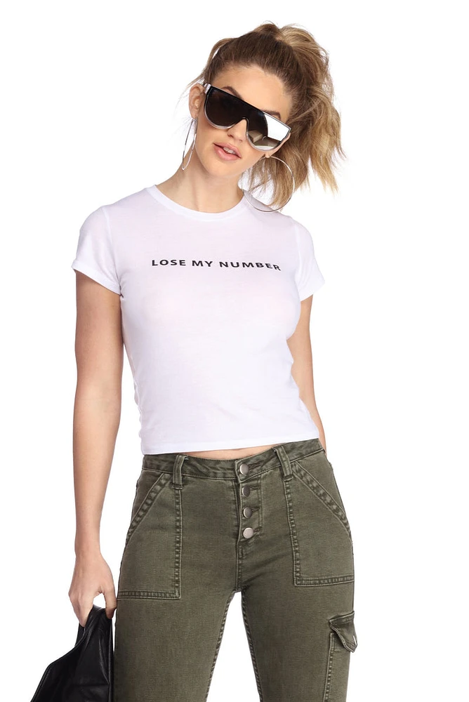 Lose My Number Graphic Tee