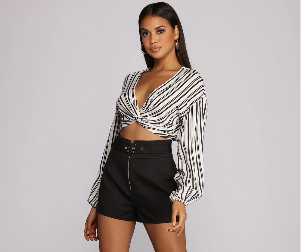 Stripe Vibes Crop Top