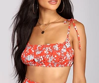 Blossom Fest Floral Crop Top