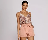 Paisley Pursuit Chiffon Top