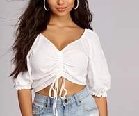 Fresh Look Linen Crop Top