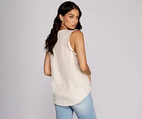 Feel The Breeze Surplice Top