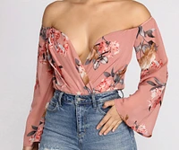 Darling Floral Chiffon Top