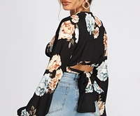 Wrapped Gorgeous Floral Blouse