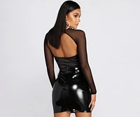 Major Sweetheart Satin Bodysuit