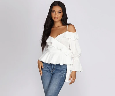 Madame Bell Sleeve Blouse