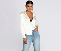 The Classic Satin Blouse