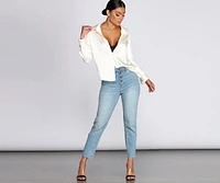 The Classic Satin Blouse