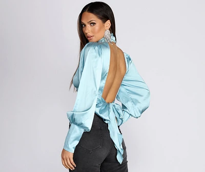 The Luxe Life Satin Blouse